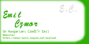 emil czmor business card